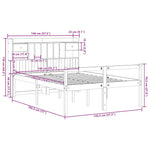 Bookcase Bed without Mattress 140x190 cm Solid Wood Pine - Bargainia.com - 