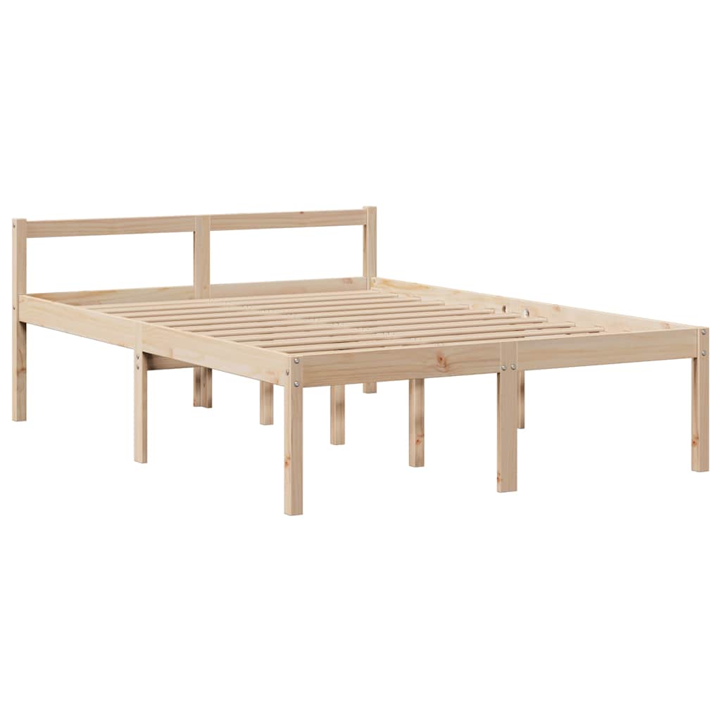 Bookcase Bed without Mattress 140x190 cm Solid Wood Pine - Bargainia.com - 8721158608345 - 3322047