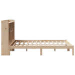 Bookcase Bed without Mattress 140x200 cm Solid Wood Pine - Bargainia.com - 