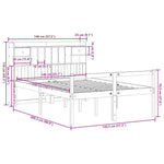 Bookcase Bed without Mattress 140x200 cm Solid Wood Pine - Bargainia.com - 