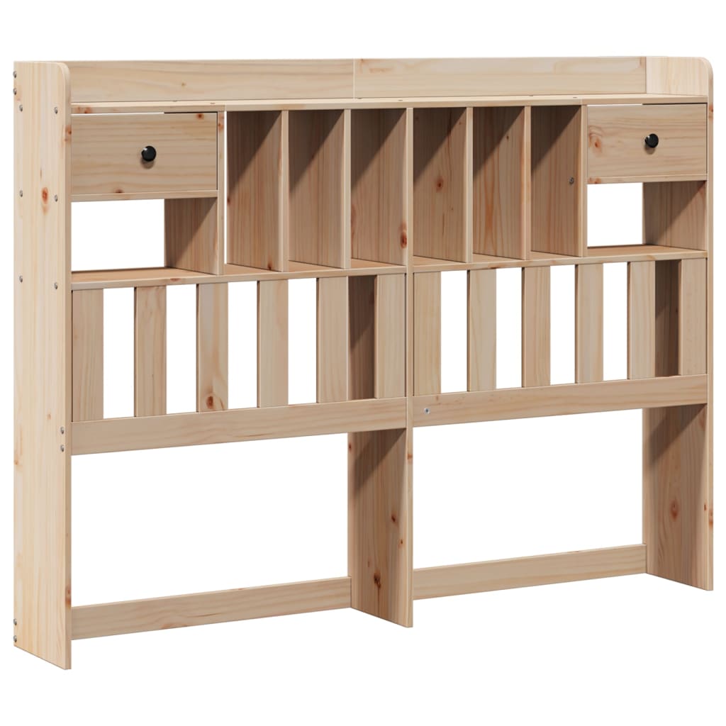Bookcase Bed without Mattress 150x200 cm King Size Solid Wood Pine - Bargainia.com - 8721158607270 - 3321940