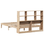 Bookcase Bed without Mattress 150x200 cm King Size Solid Wood Pine - Bargainia.com - 