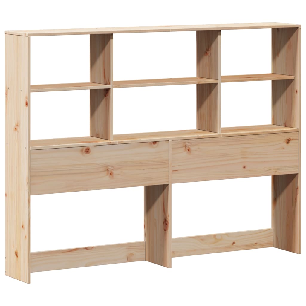Bookcase Bed without Mattress 150x200 cm King Size Solid Wood Pine - Bargainia.com - 8721158613516 - 3322564