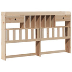 Bookcase Bed without Mattress 180x200 cm Super King Solid Wood Pine - Bargainia.com - 