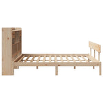 Bookcase Bed without Mattress 180x200 cm Super King Solid Wood Pine - Bargainia.com - 