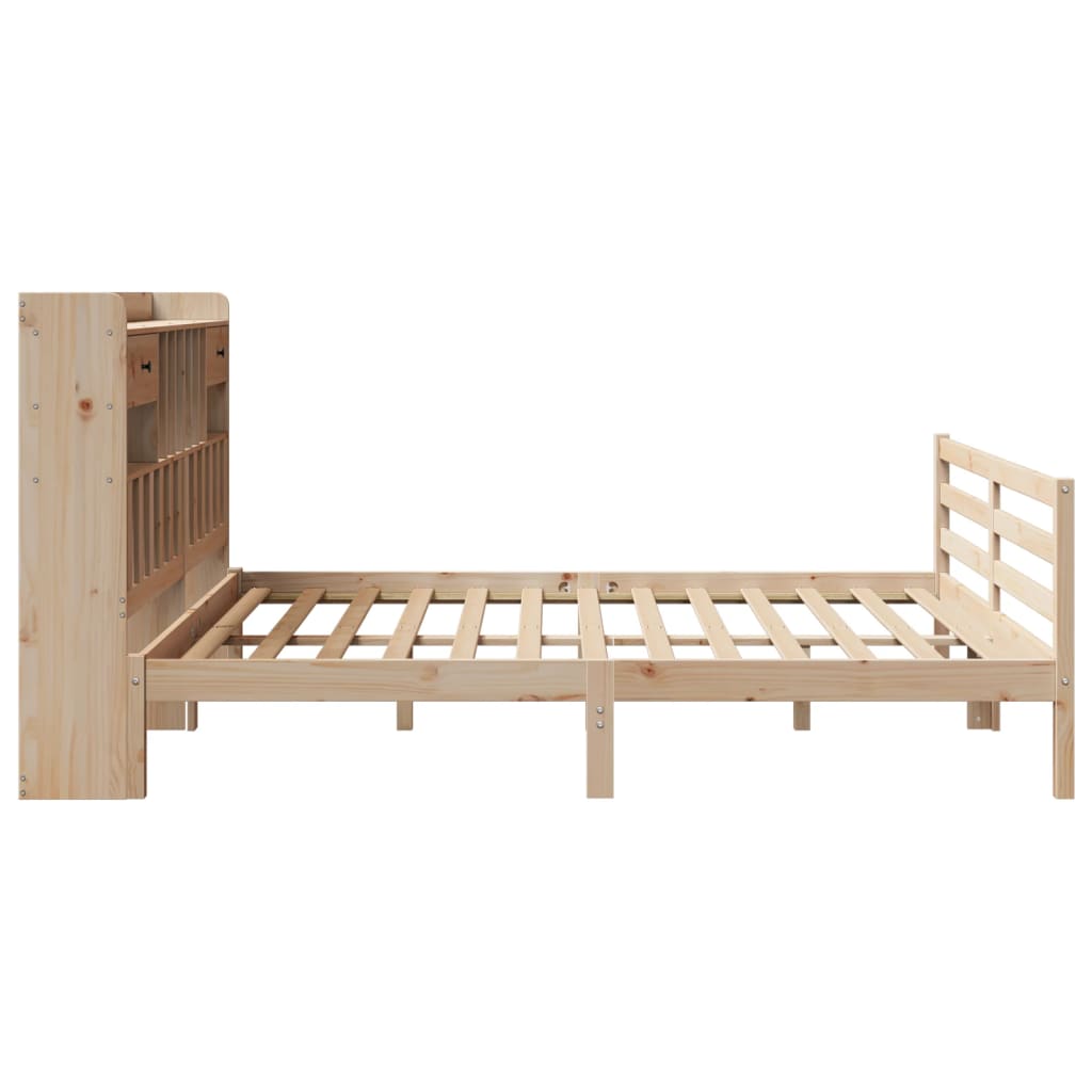 Bookcase Bed without Mattress 180x200 cm Super King Solid Wood Pine - Bargainia.com - 8721158607317 - 3321944