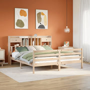 Bookcase Bed without Mattress 180x200 cm Super King Solid Wood Pine - Bargainia.com - 8721158607317 - 3321944
