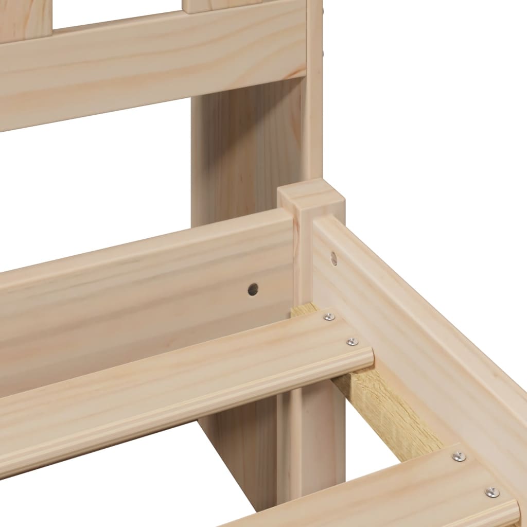 Bookcase Bed without Mattress 180x200 cm Super King Solid Wood Pine - Bargainia.com - 8721158607317 - 3321944