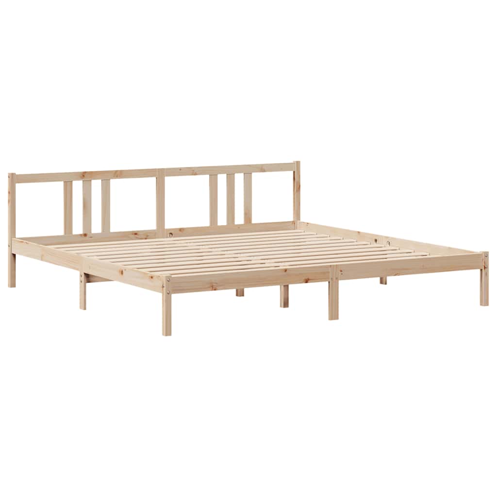 Bookcase Bed without Mattress 180x200cm Solid Wood Pine - Bargainia.com - 8721158610744 - 3322287