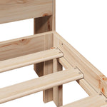 Bookcase Bed without Mattress 75x190 cm Small Single Solid Wood Pine - Bargainia.com - 