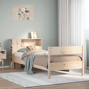 Bookcase Bed without Mattress 75x190 cm Small Single Solid Wood Pine - Bargainia.com - 8721158617590 - 3322972