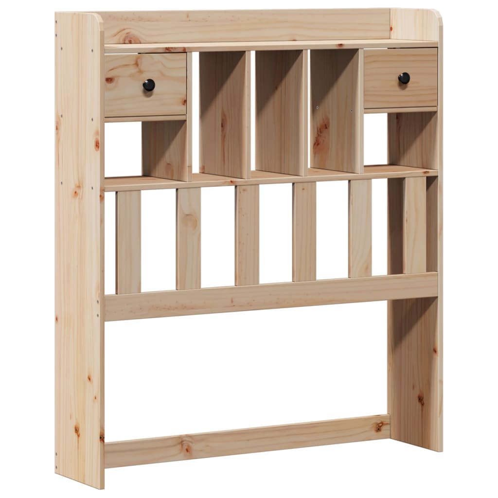 Bookcase Bed without Mattress 75x190cm Solid Wood Pine - Bargainia.com - 