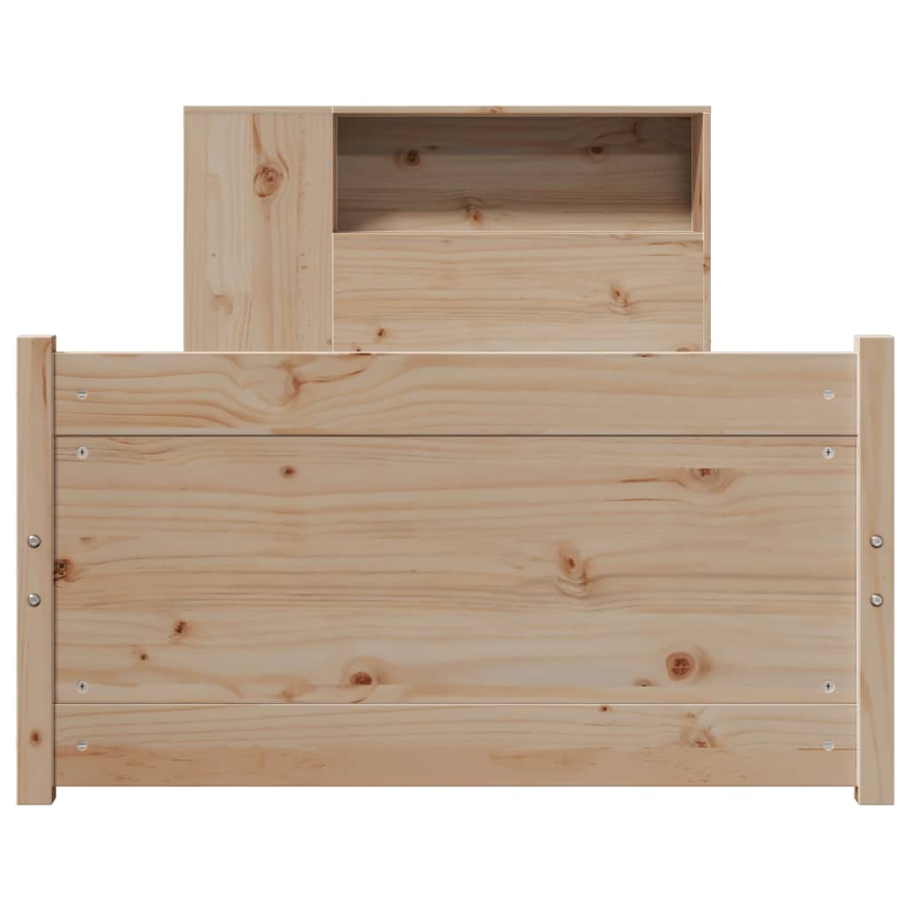 Bookcase Bed without Mattress 90x200cm Solid Wood Pine - Bargainia.com - 8721158612380 - 3322451