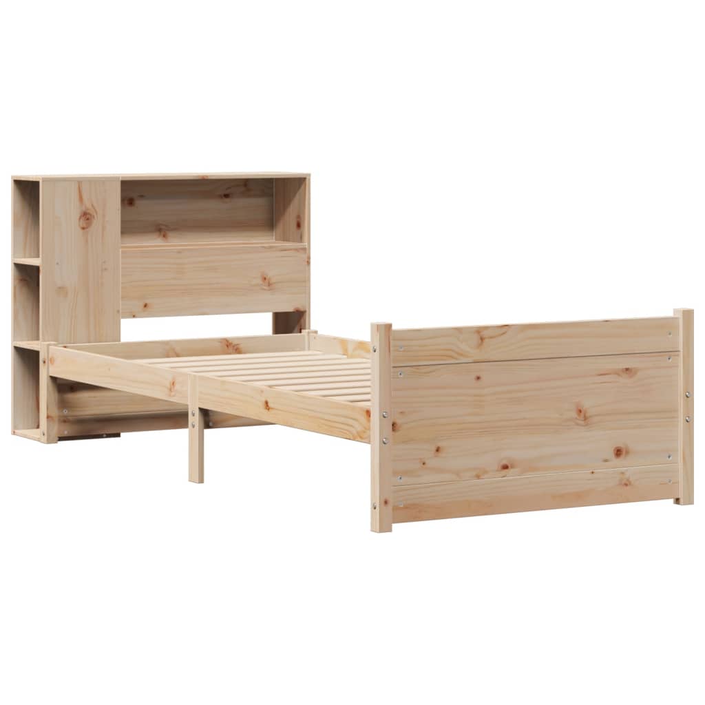 Bookcase Bed without Mattress 90x200cm Solid Wood Pine - Bargainia.com - 8721158612380 - 3322451
