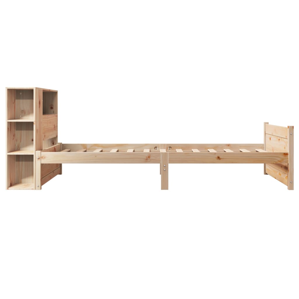 Bookcase Bed without Mattress 90x200cm Solid Wood Pine - Bargainia.com - 8721158612380 - 3322451