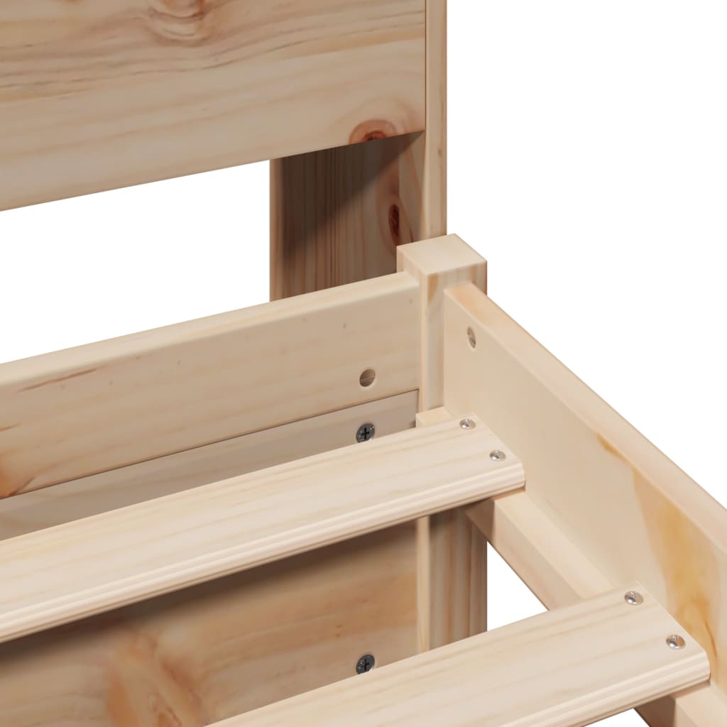 Bookcase Bed without Mattress 90x200cm Solid Wood Pine - Bargainia.com - 8721158612380 - 3322451