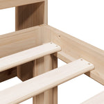 Bookcase Bed without Mattress 90x200cm Solid Wood Pine - Bargainia.com - 