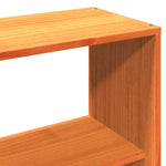 Bookcase Bed without Mattress Wax Brown 135x190 cm Double Solid Wood - Bargainia.com - 