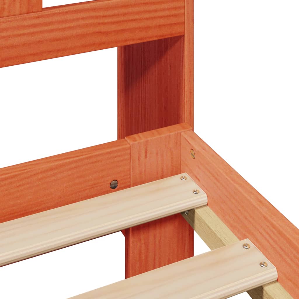 Bookcase Bed without Mattress Wax Brown 140x200 cm Solid Wood Pine - Bargainia.com - 8721158411396 - 3309964