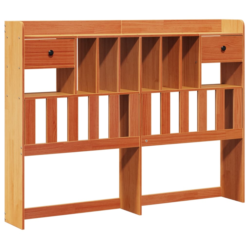 Bookcase Bed without Mattress Wax Brown 140x200 cm Solid Wood Pine - Bargainia.com - 8721158411396 - 3309964