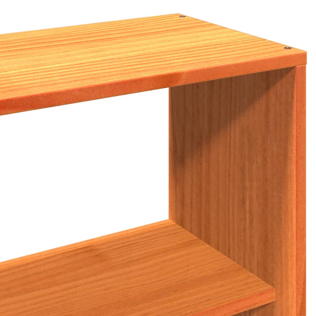 Bookcase Bed without Mattress Wax Brown 160x200cm Solid Wood Pine - Bargainia.com - 8721158618870 - 3323100