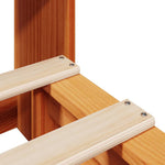 Bookcase Bed without Mattress Wax Brown 75x190 cm Small Single Solid Wood - Bargainia.com - 