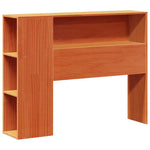 Bookcase Bed without Mattress Wax Brown 75x190 cm Small Single Solid Wood Pine - Bargainia.com - 