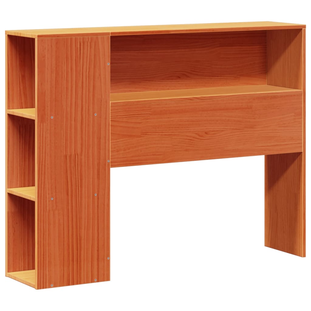 Bookcase Bed without Mattress Wax Brown 75x190 cm Small Single Solid Wood Pine - Bargainia.com - 