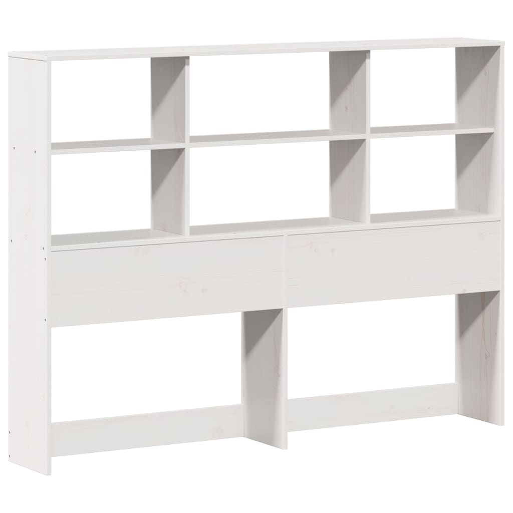 Bookcase Bed without Mattress White 140x200 cm Solid Wood Pine - Bargainia.com - 8721158610256 - 3322238