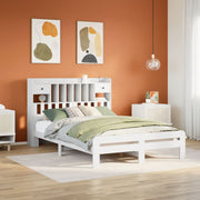 Bookcase Bed without Mattress White 160x200 cm Solid Wood Pine - Bargainia.com - 8721158383167 - 3308877