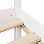 Bookcase Bed without Mattress White 160x200 cm Solid Wood Pine - Bargainia.com - 