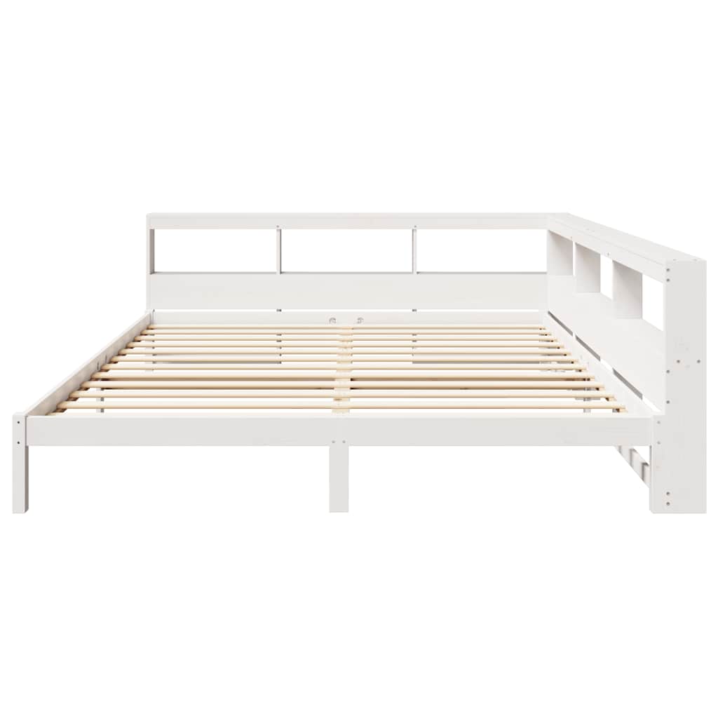 Bookcase Bed without Mattress White 180x200 cm Solid Wood Pine - Bargainia.com - 8721158645746 - 3324309