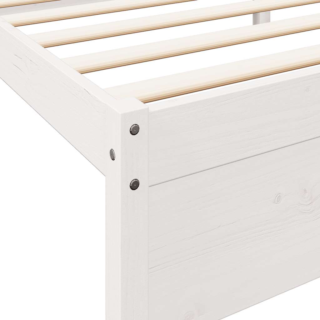Bookcase Bed without Mattress White 180x200 cm Solid Wood Pine - Bargainia.com - 8721158646125 - 3324347