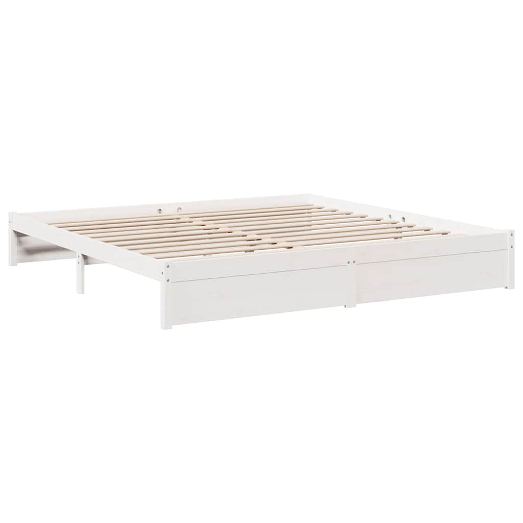 Bookcase Bed without Mattress White 180x200 cm Solid Wood Pine - Bargainia.com - 8721158646125 - 3324347