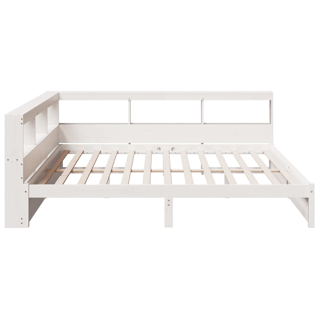 Bookcase Bed without Mattress White 180x200 cm Solid Wood Pine - Bargainia.com - 8721158646125 - 3324347
