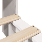 Bookcase Bed without Mattress White 75x190 cm Small Single Solid Wood - Bargainia.com - 