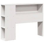 Bookcase Bed without Mattress White 75x190 cm Small Single Solid Wood - Bargainia.com - 