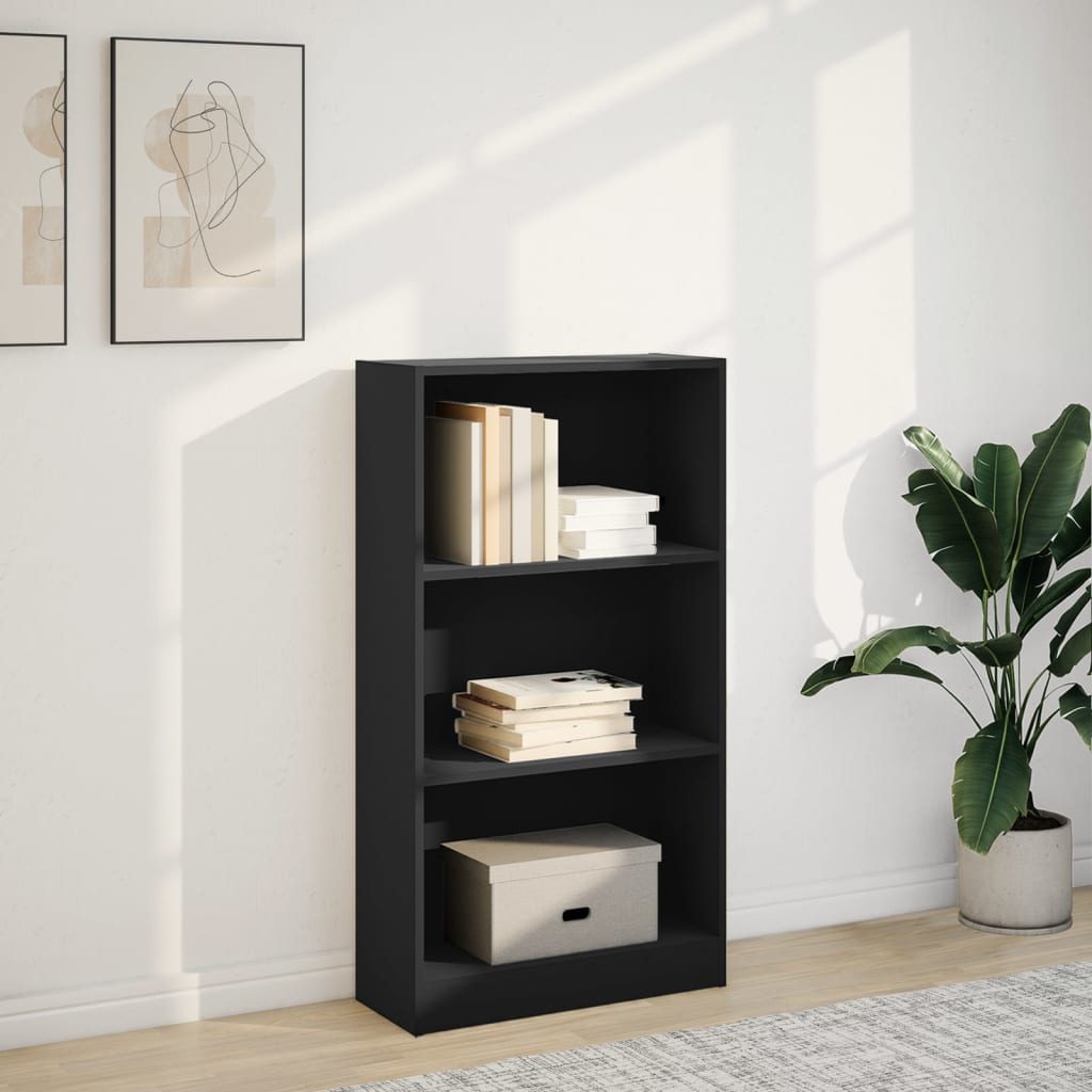 Bookcase Black 60x24x109 cm Engineered Wood - Bargainia.com - 8721158507129 - 857804