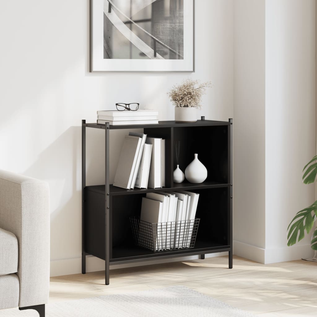 Bookcase Black 72x28x77.5 cm Engineered Wood - Bargainia.com - 8721012339293 - 838878