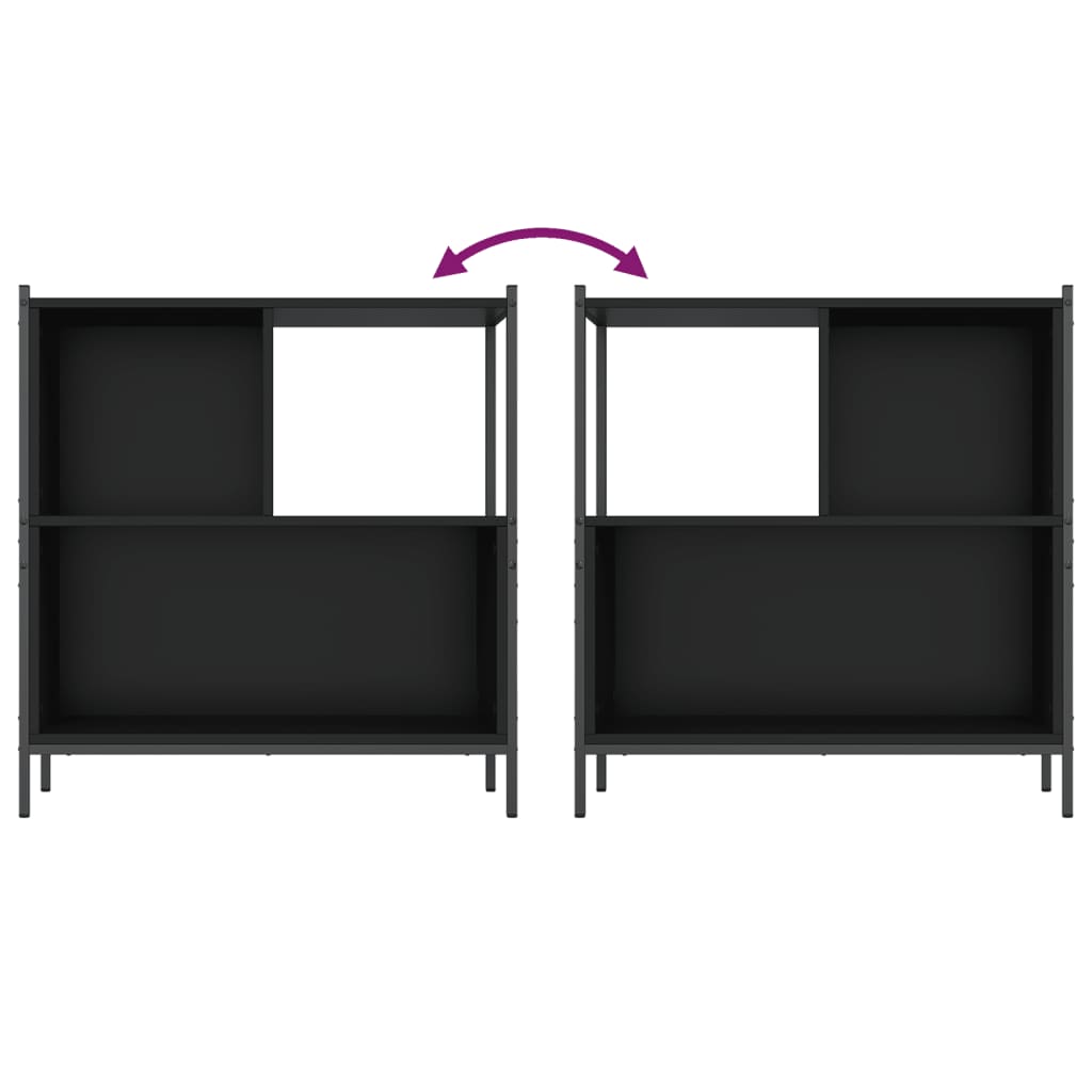 Bookcase Black 72x28x77.5 cm Engineered Wood - Bargainia.com - 8721012339293 - 838878