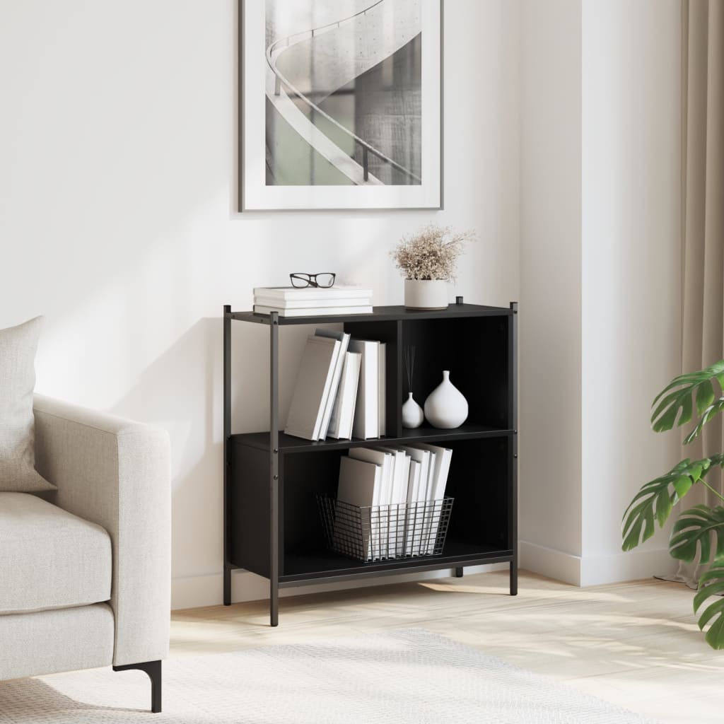 Bookcase Black 72x28x77.5 cm Engineered Wood - Bargainia.com - 8721012339293 - 838878