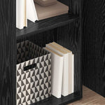 Bookcase Black oak 40 x 30 x 114 cm Engineered Wood - Bargainia.com - 