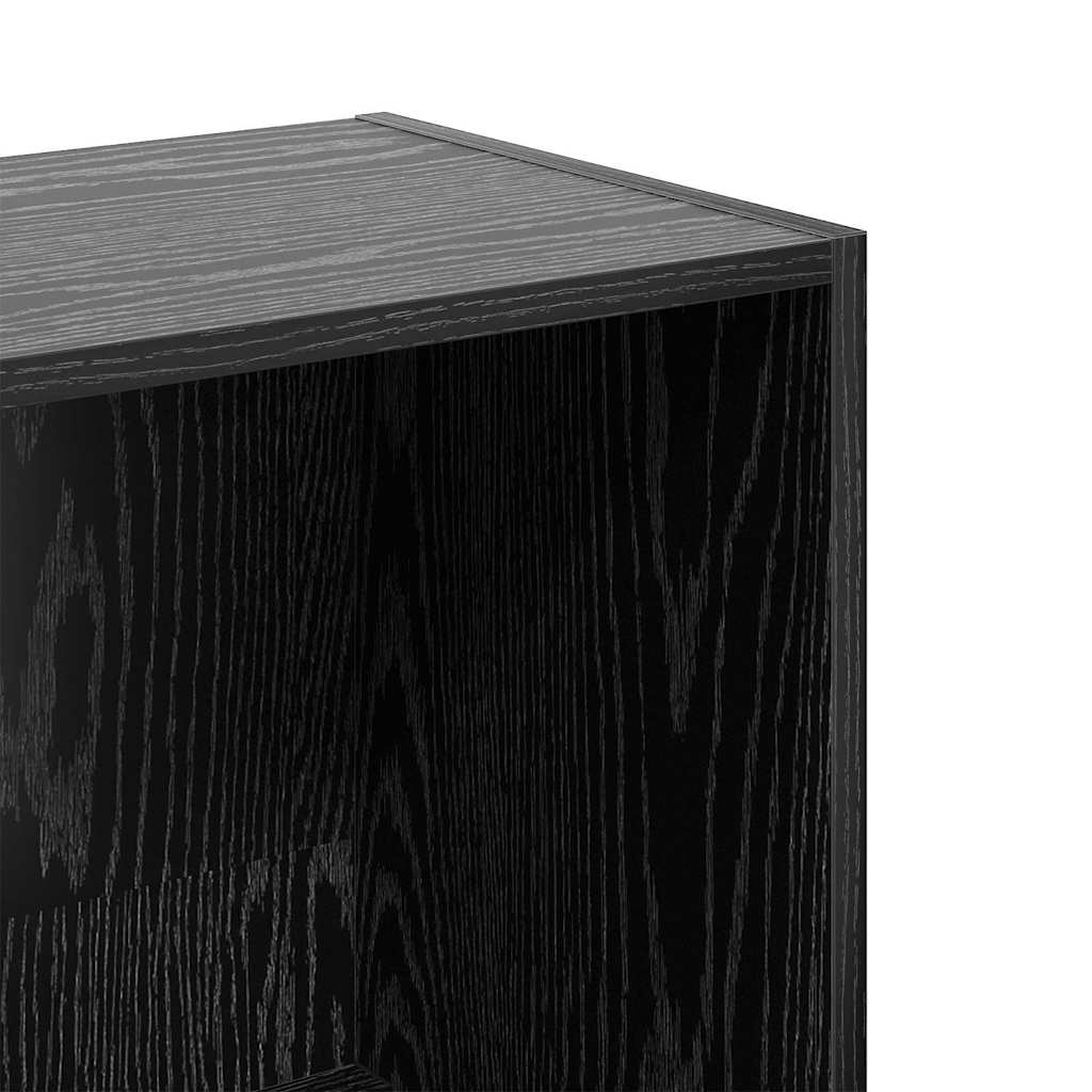 Bookcase Black oak 40 x 30 x 114 cm Engineered Wood - Bargainia.com - 