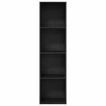 Bookcase Black oak 40 x 30 x 152 cm Engineered Wood - Bargainia.com - 