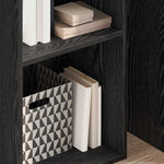 Bookcase Black oak 40 x 30 x 152 cm Engineered Wood - Bargainia.com - 