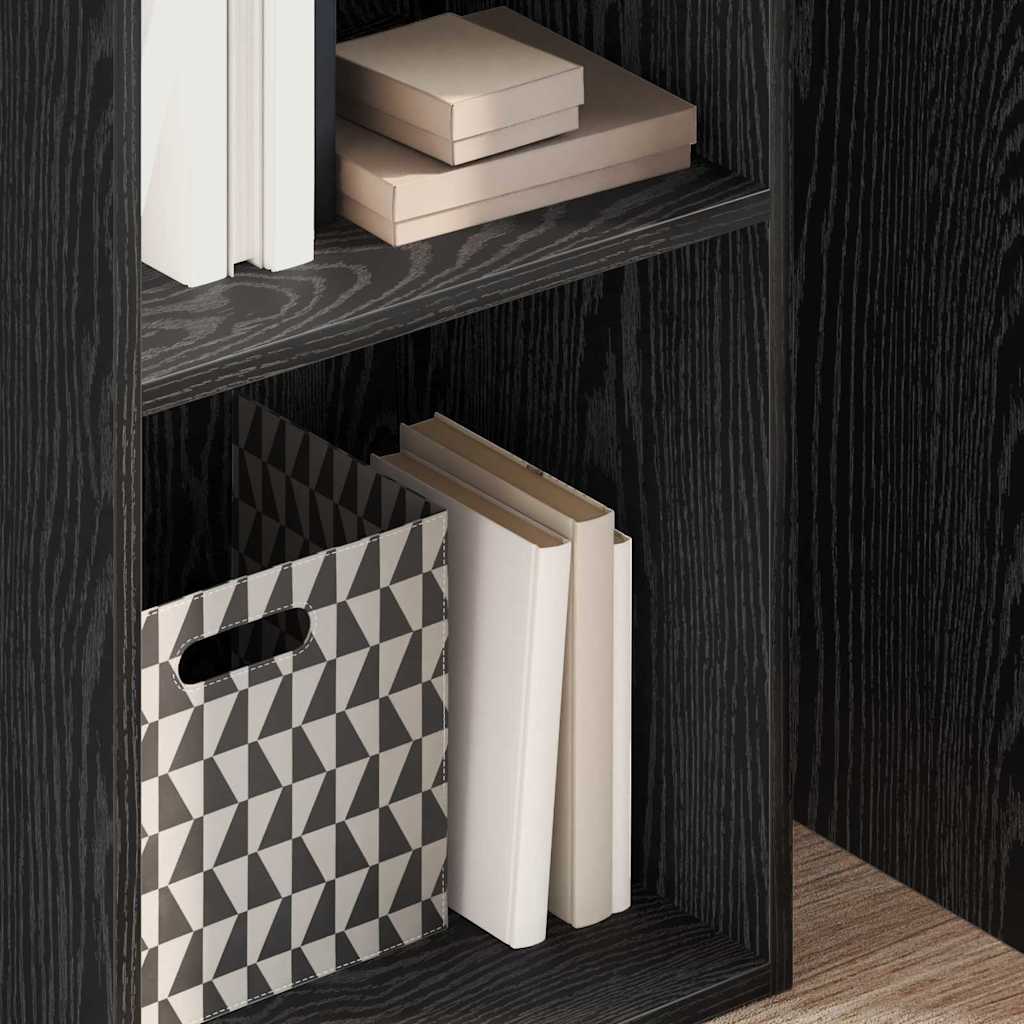 Bookcase Black oak 40 x 30 x 152 cm Engineered Wood - Bargainia.com - 