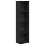 Bookcase Black oak 40 x 30 x 152 cm Engineered Wood - Bargainia.com - 