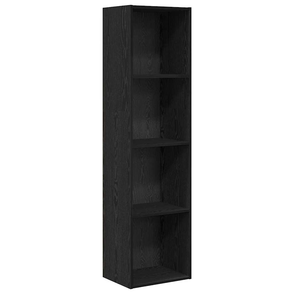 Bookcase Black oak 40 x 30 x 152 cm Engineered Wood - Bargainia.com - 