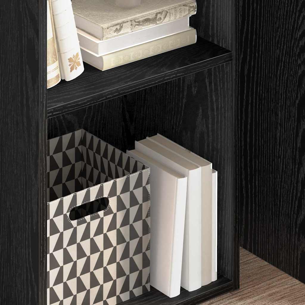 Bookcase Black oak 40 x 30 x 77 cm Engineered Wood - Bargainia.com - 