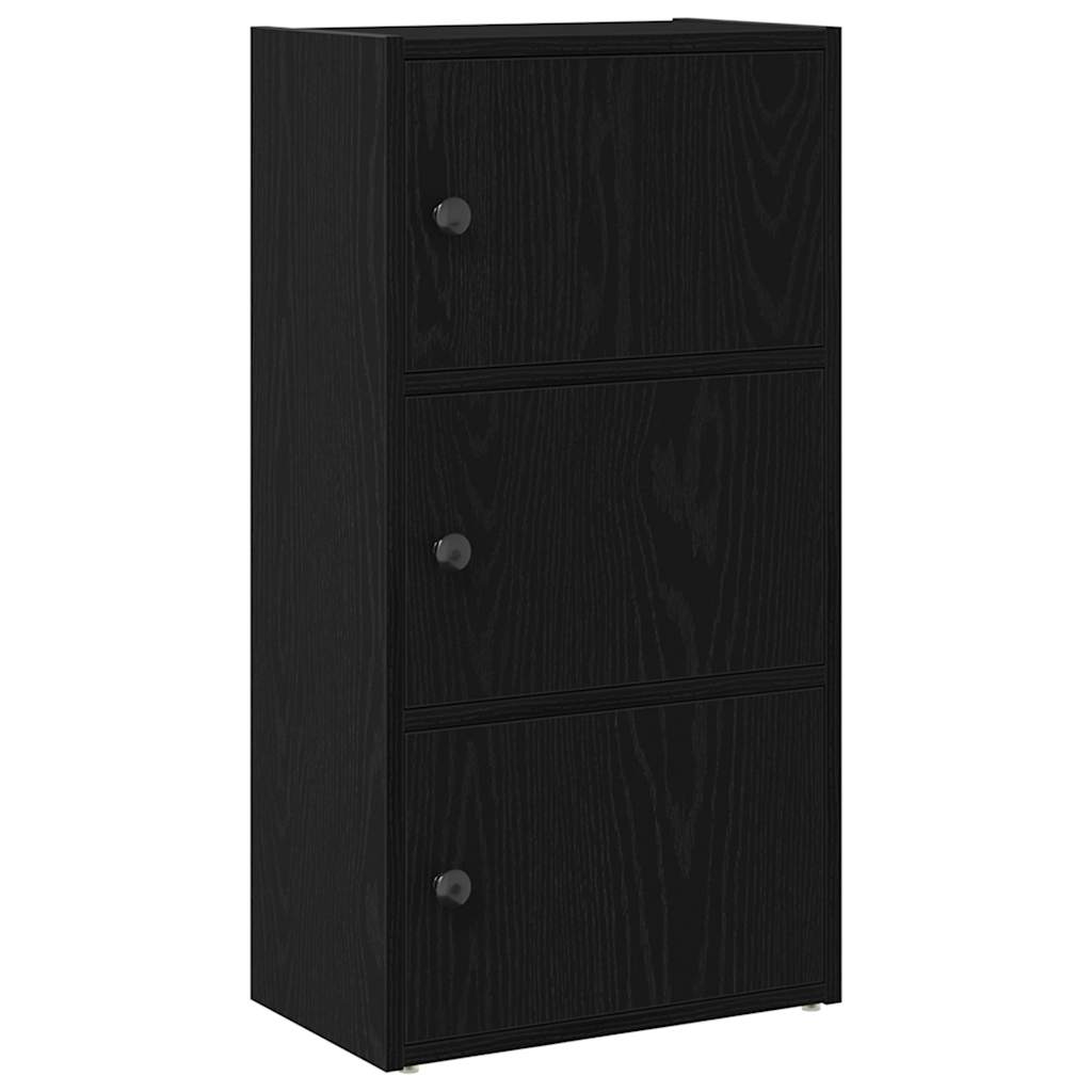 Bookcase Black Oak 40x24x77 cm Engineered Wood - Bargainia.com - 8721158664785 - 860365